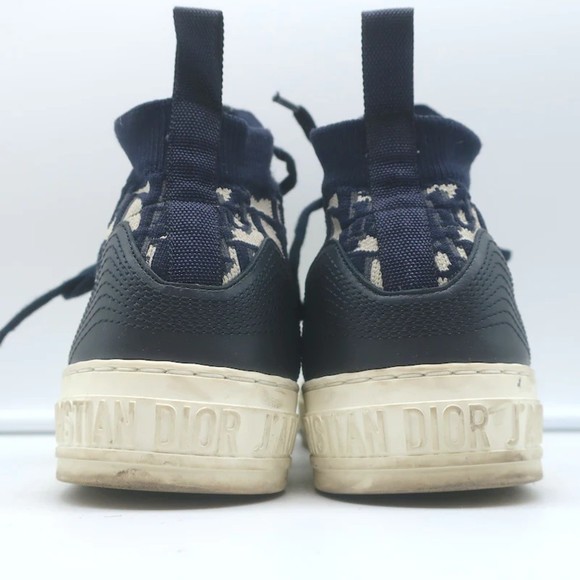 Christian Dior Walk'n' Sneakers Navy Oblique Technical Mesh Size 37.5 - Picture 8 of 11